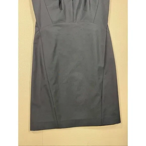 Lafayette 148 Leather Detailed Sheath Dress MSRP:$798 6-Petite - Picture 6 of 13